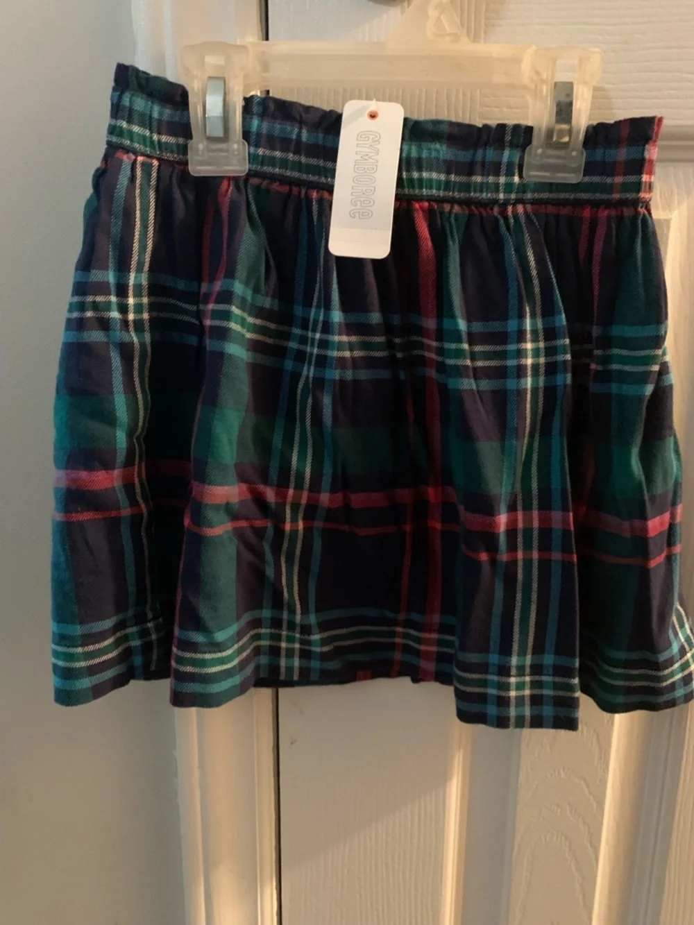 Gymboree Girls Plaid Skirt - Navy, Green & Red Size 5/6 New with Tags